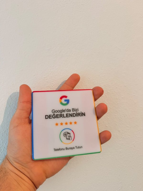 NFC Google Yorum Kartı (Yapıştırmalı)